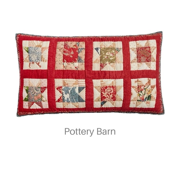 NWT | POTTERY BARN KING SIZE EMERSON HAND QUILTED COTTON REVERSIBLE SHAM - Picture 1 of 7